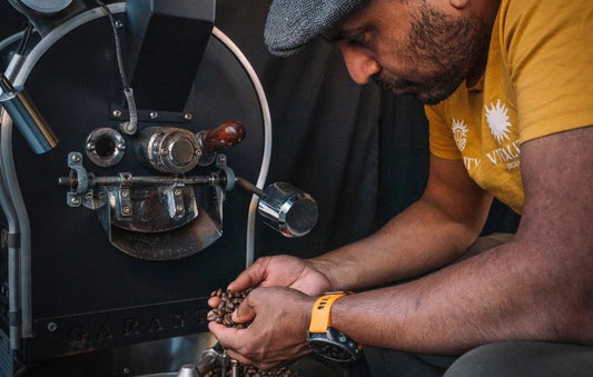sean wahla doing small batch coffee roasting mount maunganui